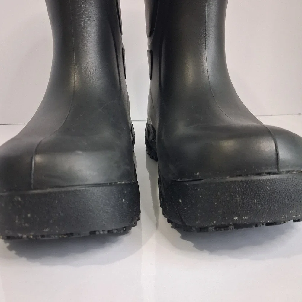 ACE‎ Work Boots Black Rubber Waterproof Slip Resistant Utility Boots W8 M6